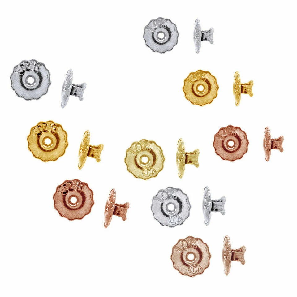 1 Pair Replacement Screw On Screw Off Earnut Constant Earring Back - Image 1 of 4