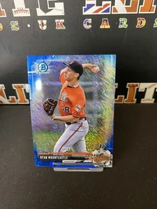 2017 Bowman Chrome Prospects blau schimmernder Refraktor Ryan Mountcastle B3-T3 - Bild 1 von 2