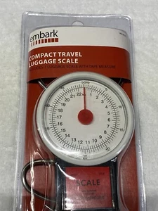 New Sealed Embark Compact Travel Luggage Scale with Tape Measure Attached 50lbs - Bild 1 von 5