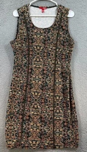 BONGO Dress XL Women's Boho  No Sleeve Knee Length Polyester Double Zipper - Picture 1 of 15