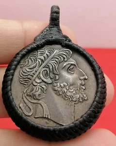 Beautiful Roman Greek coin silver unique coin made as pendant - Picture 1 of 2