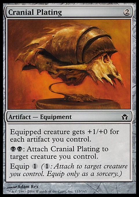 MTG Magic the Gathering Cranial Plating (113/165) Fifth Dawn LP - Image 1 of 1