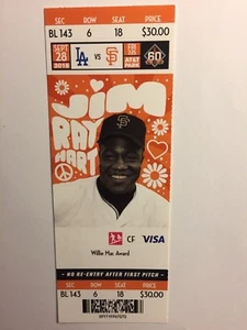 SAN FRANCISCO GIANTS VS LA DODGERS SEPTEMBER 28, 2018 TICKET STUB - Picture 1 of 1
