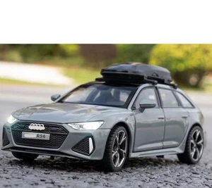 1:32 Audi RS6 schwarz Diecast Modell mit Sound, Licht & Arbeitstüren - detailliert - Bild 1 von 2