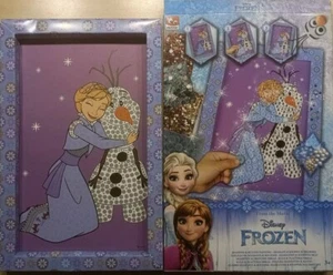 Kinder Diamanten Klebebild Knopf Bild Elsa & Anna Frozen - Bild 1 von 3