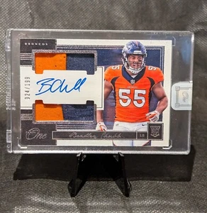 2018 Panini One /199 Bradley Chubb #70 RPA Rookie Dual Patch Auto RC Broncos - Picture 1 of 2