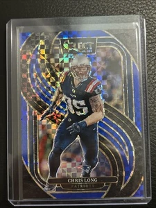 CHRIS LONG 2024 SELECT PREMIER LEVEL BLUE PRIZM PATRIOTS #29/175 MINT - Bild 1 von 2