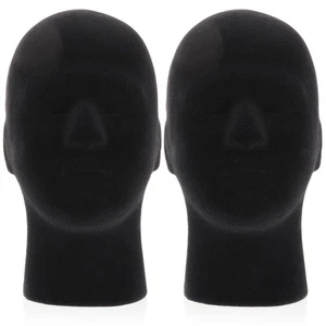 2Pcs Portable Decorative Mannequin Display Heads Wig Display Heads - Picture 1 of 11
