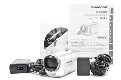 Panasonic HDC-TM45 Full HD Camcorder 8GB Memory 42x Zoom White Japan Tested - Image 1 of 4