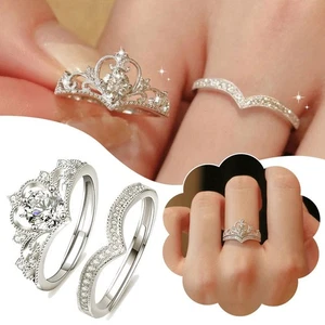 Princess Wedding 2-piece Set in Style Minimalist P3U3 C2V9 - Picture 1 of 17