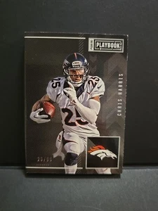 2016 Panini Playbook Chris Harris Jr Patch /99 Denver Bronco Game Used Material - Picture 1 of 3