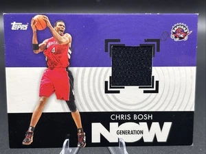 Parche camiseta negra 2007-08 Topps Generation Now Chris Bosh usado en el juego #GNR-CB - Imagen 1 de 2