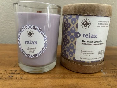 Root Seeking Balance Jar Candle, Relax - Geranium Lavender 6.5 Oz 9941226 - Image 1 of 4