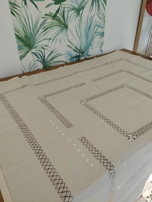 Napperon en Lin Brodé - Photo 1/3