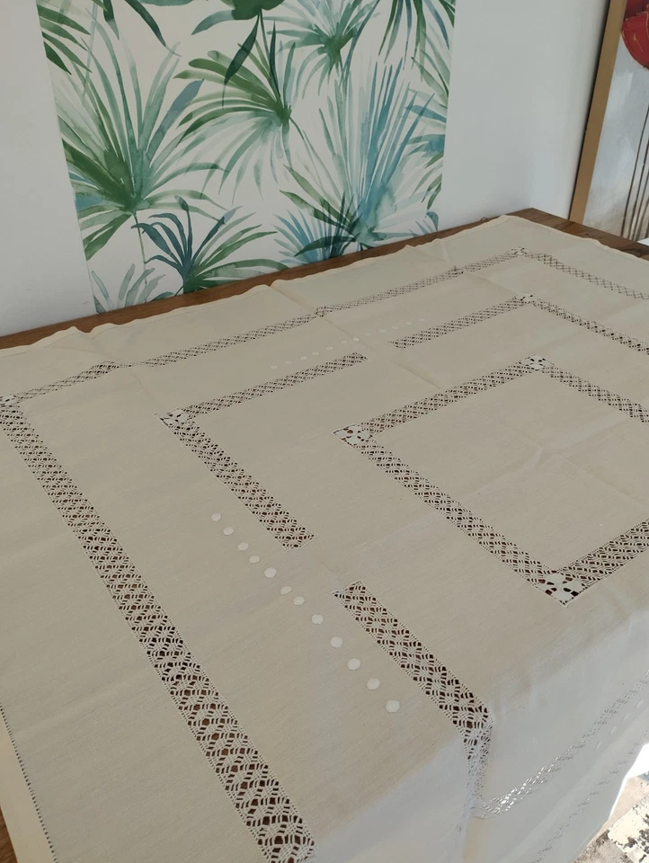 Napperon en Lin Brodé - Photo 1/3