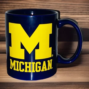 Michigan Wolverines "Hail" Kaffeebecher NEU marineblau offizielle NCAA M WARE - Bild 1 von 2