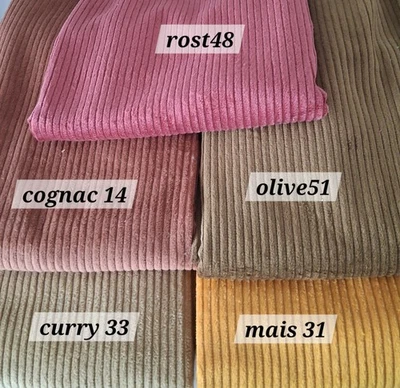 Öko-Tex Breitcord 100 % Baumwolle  50 x 142 cm vorgewaschen - Bild 1 von 4