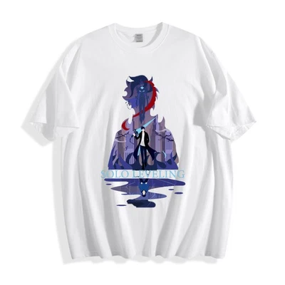Camiseta Solo Leveling Sung Jinwoo Silhouette - Camiseta Unisex Diseño Fantasía Urbana Foto 1 de 4