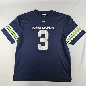 Seattle Seahawks Russell Wilson Mens Sz XXL Shirt NFL Team Apparel SIGNED READ⬇ - Picture 1 of 15