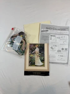 In Her Garden Sandra Kuck Dimensions Vintage Women Flowers Cross Stitch #35119 - Picture 1 of 14