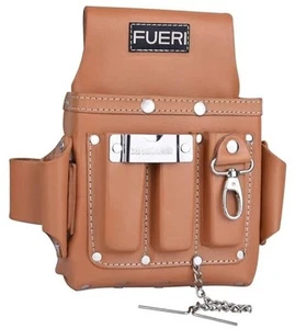 Leather Tool Pouches Carpenter Electrician Belt Bags Organizer 4 Pocket - Picture 1 of 8