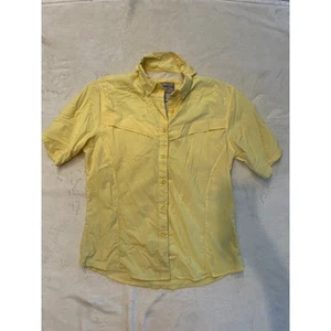 BIMINI BAY Button Down Angelhemd Gelb Damen M Kurzarm Nylon Outdoor - Bild 1 von 8