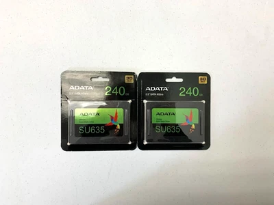 ADATA SU635 240GB 2.5" SATA SSD Solid State Drive ASU635SS-240GQ (2 Pack) - Image 1 of 2