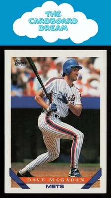 Dave Magadan 1993 Topps #578 New York Mets Baseball Card - Image 1 of 2