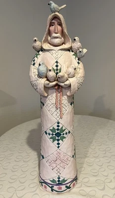 RARE Retired Jim Shore 25” St Francis Heartwood Creek 4002241 Statue - Image 1 of 4