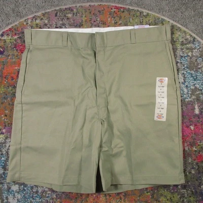 Pantalones Cortos de Trabajo Dickies Para Hombres 40 Caqui Sarga Trabajo Sueltos Liberación de Manchas Ajuste Plano Nuevos Foto 1 de 4