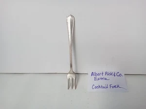 ALBERT PICK & COMPANY EXTRA SILVERPLATED COCKTAIL FORK "JEFFERSON DAVIS"... - Picture 1 of 11