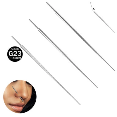 G23 Titanium Piercing Insertion Pin Taper 14G 16G 18G Nose/Ear Piercing Needles - Image 1 of 4