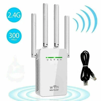 ROUTER WIRELESS WIFI RIPETITORE SEGNALE BOOSTER VELOCITA' LINEA EXTENDER 220-240 - Immagine 1 di 4