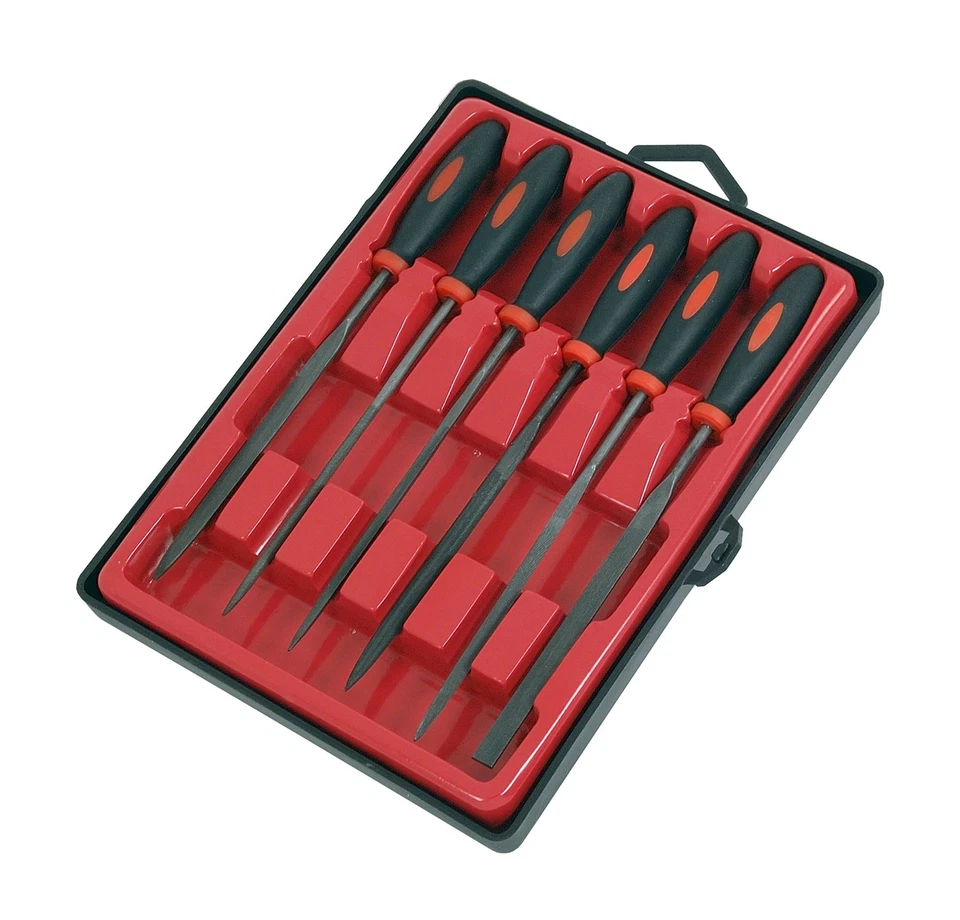 6pc Needle File Set Comes With Case Mini Precision Jewellers Hobby Tools - Image 1 of 1