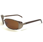 Gucci Sunglasses Gg2658/s T5x Shiny Polished Brown Wrap Frames With Brown Lenses
