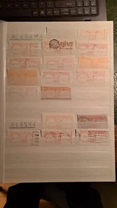 US PM Meter Group stamps from Alaska to Wyoming in 32 pages stockbook - Picture 1 of 14