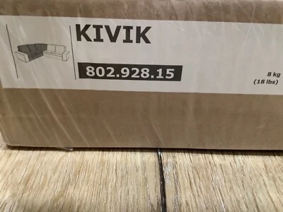 IKEA KIVIK COVER SLIPCOVER FOR Corner Section ISUNDA GRAY  802.928.15 - Image 1 of 4