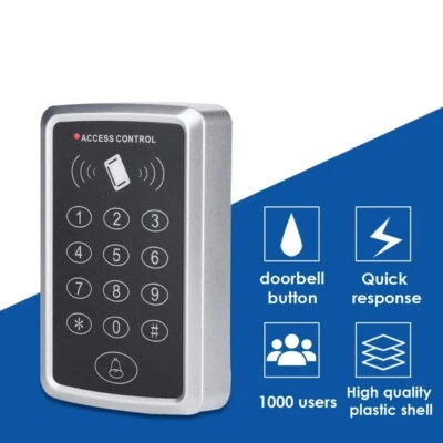 125KHz RFID Access Control Keypad Card Reader Door Lock Opener Keyboard System - Image 1 of 4
