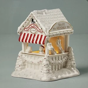 Lenox Mistletoe Park Skate Rental NIB Lights Up 2024 Christmas Village Ice - Picture 1 of 2