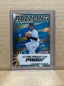 Alejandro Rosario 2024 Leaf Vivid Baseball 1/1 Pre Production Proof - Picture 1 of 1