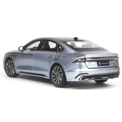 1:18 Scale Lincoln Z Silver Alloy Diecast Model CarToy Vehicle Collection Kids - Image 1 of 4