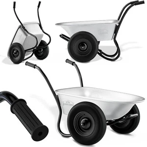 Gardebruk Schubkarre 2Rad 150kg Bauschubkarre 100L Transportkarre Gartenkarre - Bild 1 von 9