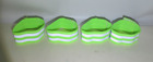 4Pcs Reflective Safety Arm Wrist Ankle Knee Band Strip High Visibility Lime