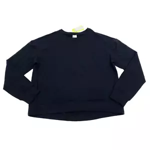 All in Motion Womens Size L Crewneck Pullover Sweatshirt Black - Picture 1 of 10