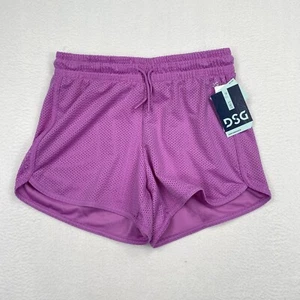 DSG Athletic Shorts Girls Youth Size Large Mesh Mid Rise Stride Run Purple - Picture 1 of 7