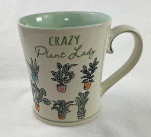 Crazy Plant Lady Becher grün & weiß Kaffeebecher Teetasse Spectrum Designz 20 oz NEU - Bild 1 von 11