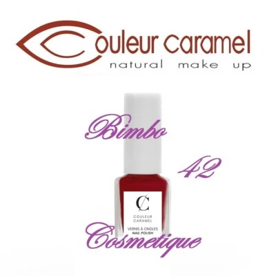 COULEUR CARAMEL Nagellack Nagel- Bio 42 - Rot Weihnachtsstern 11ML - Bild 1 von 2