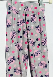 Disney Kids Stretch Pants Minnie Mouse Polka Dot Sz M - Picture 1 of 3