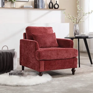 Modern Accent Chair Single Sofa Upholstered Armchairs Lounge Chairs Club Chair - Picture 1 of 84