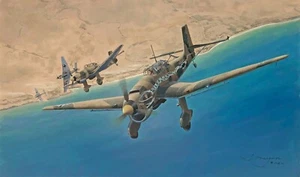 Original Luftfahrtkunst: Junkers Ju87 Stuka Gemälde - Bild 1 von 3